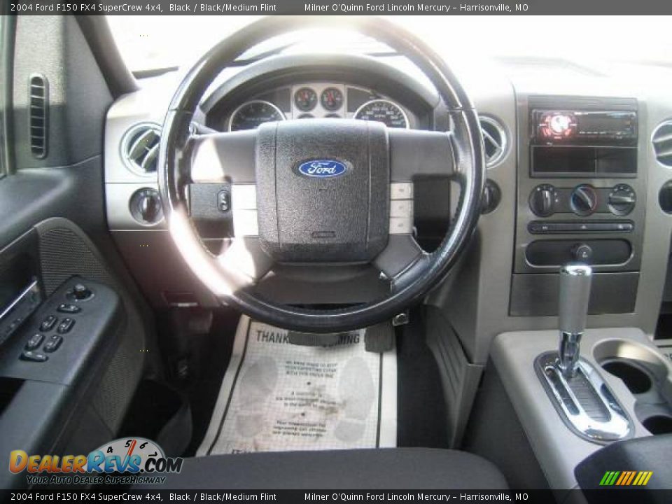 2004 Ford F150 FX4 SuperCrew 4x4 Black / Black/Medium Flint Photo #19