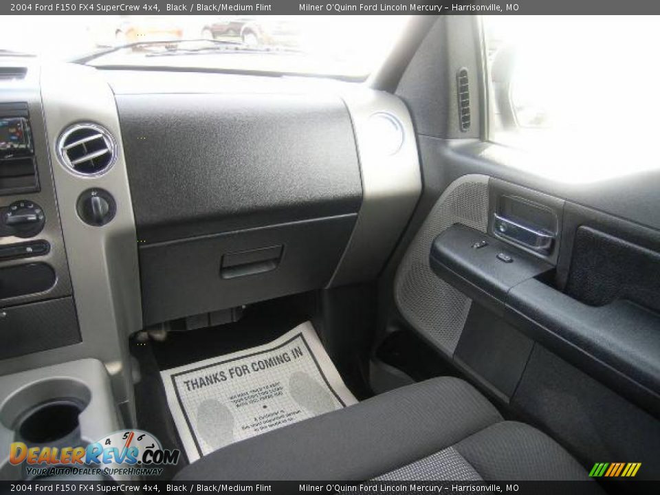 2004 Ford F150 FX4 SuperCrew 4x4 Black / Black/Medium Flint Photo #20