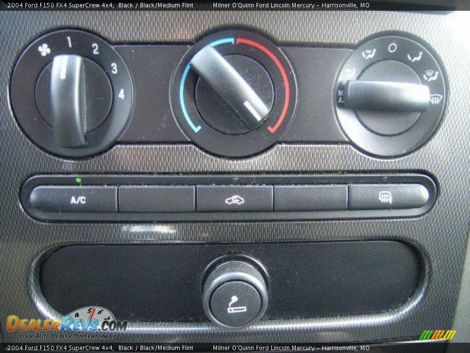 2004 Ford F150 FX4 SuperCrew 4x4 Black / Black/Medium Flint Photo #29