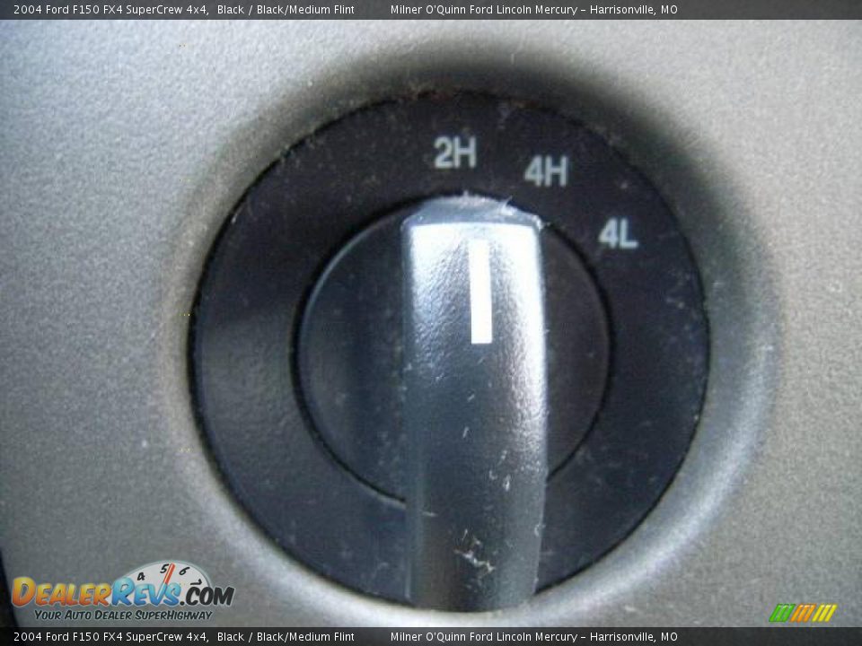 2004 Ford F150 FX4 SuperCrew 4x4 Black / Black/Medium Flint Photo #33