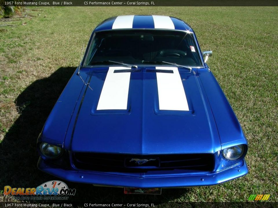 1967 Ford Mustang Coupe Blue / Black Photo #7