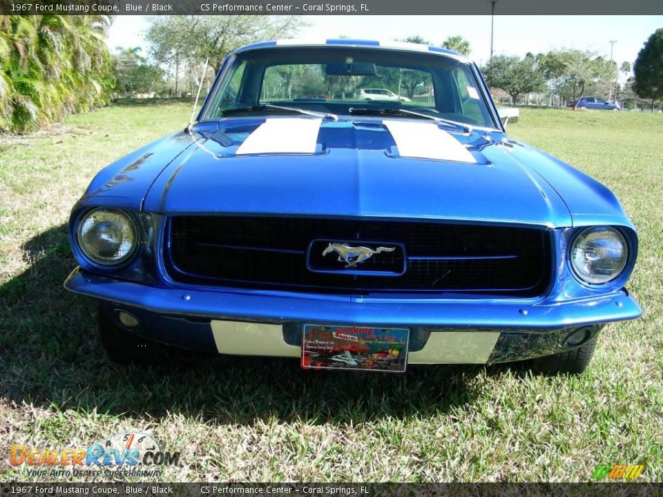 1967 Ford Mustang Coupe Blue / Black Photo #8