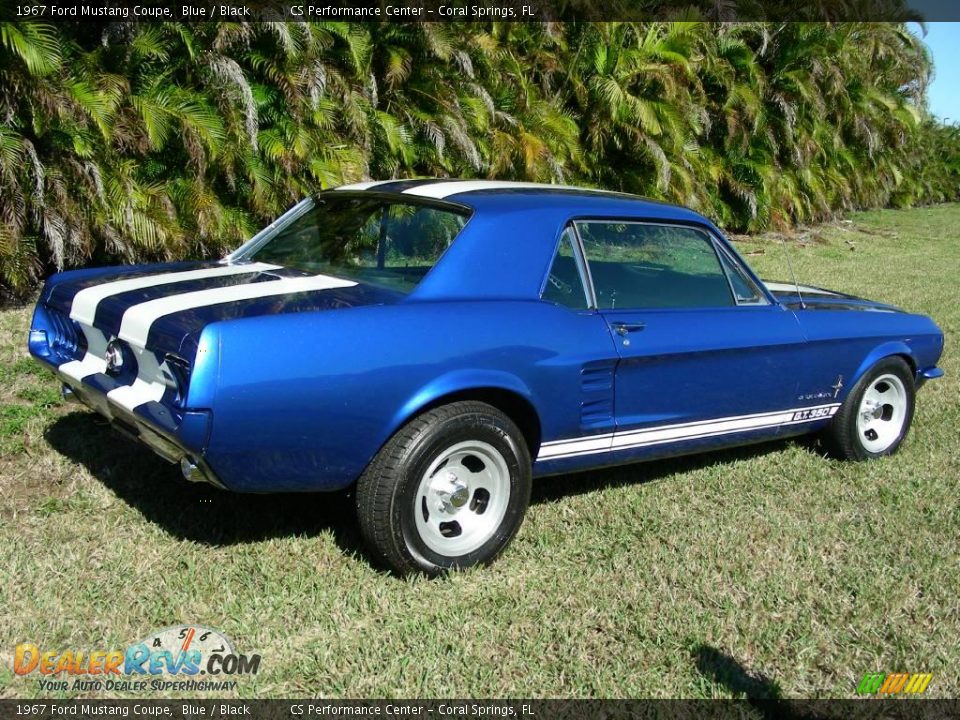 1967 Ford Mustang Coupe Blue / Black Photo #9
