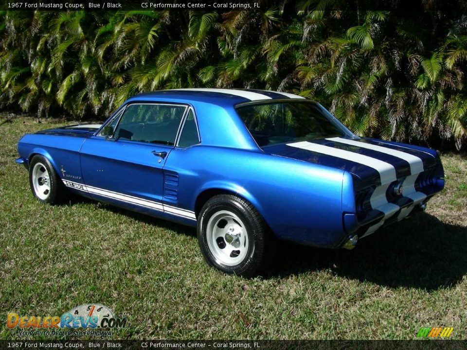 1967 Ford Mustang Coupe Blue / Black Photo #10
