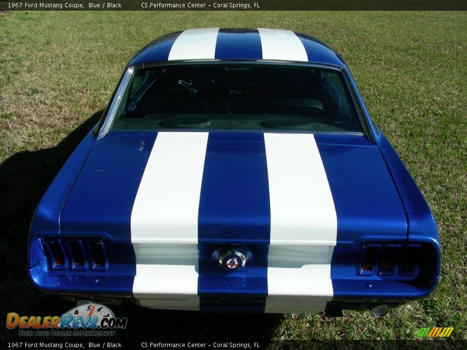 1967 Ford Mustang Coupe Blue / Black Photo #11