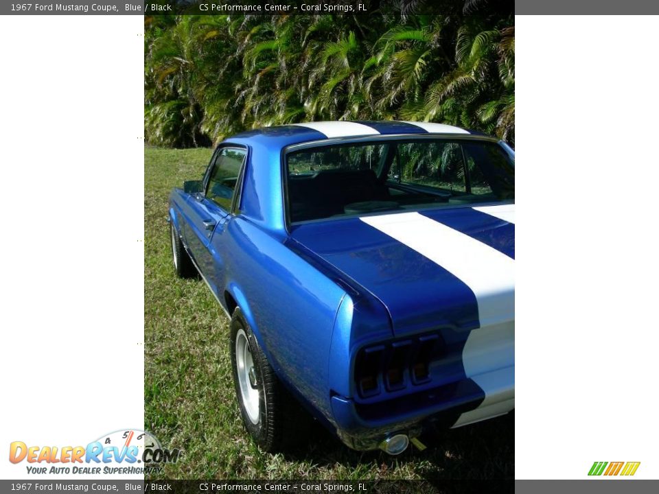 1967 Ford Mustang Coupe Blue / Black Photo #12