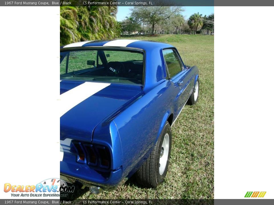 1967 Ford Mustang Coupe Blue / Black Photo #13