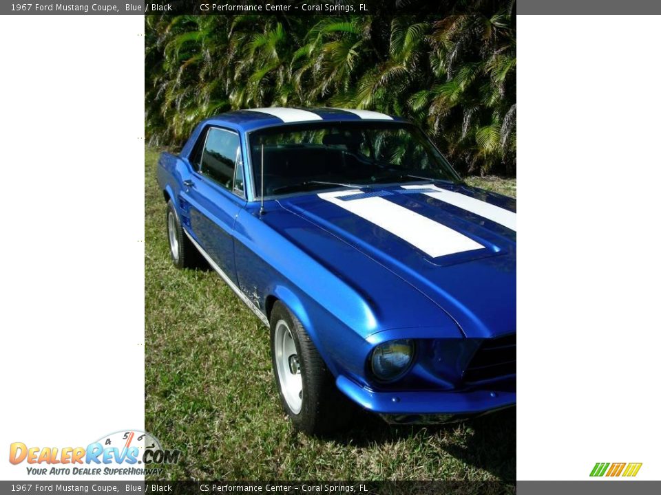 1967 Ford Mustang Coupe Blue / Black Photo #14