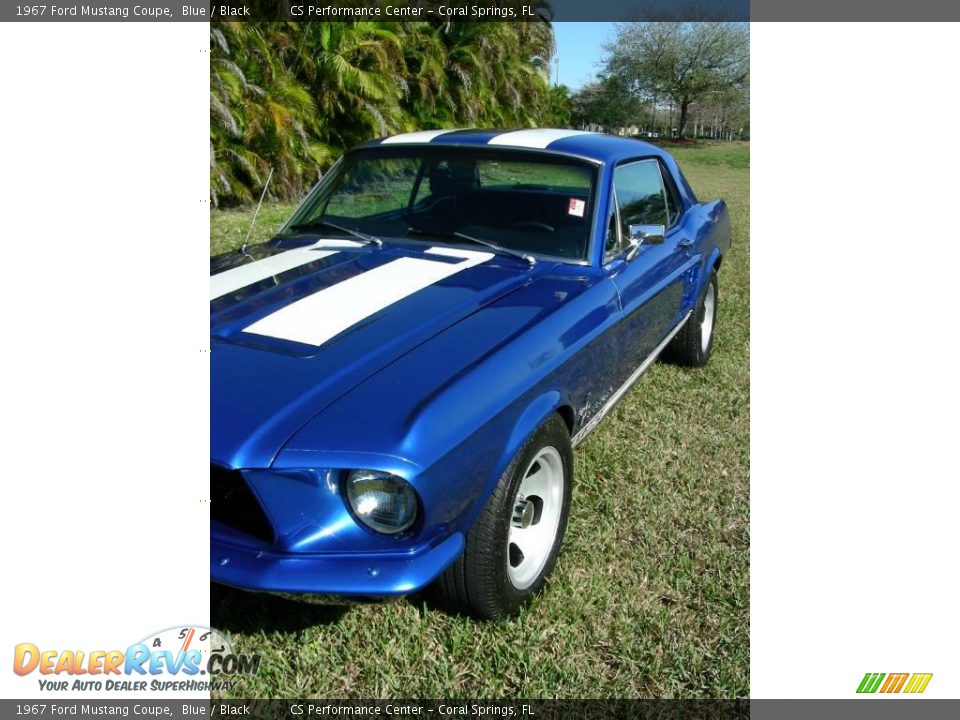 1967 Ford Mustang Coupe Blue / Black Photo #15