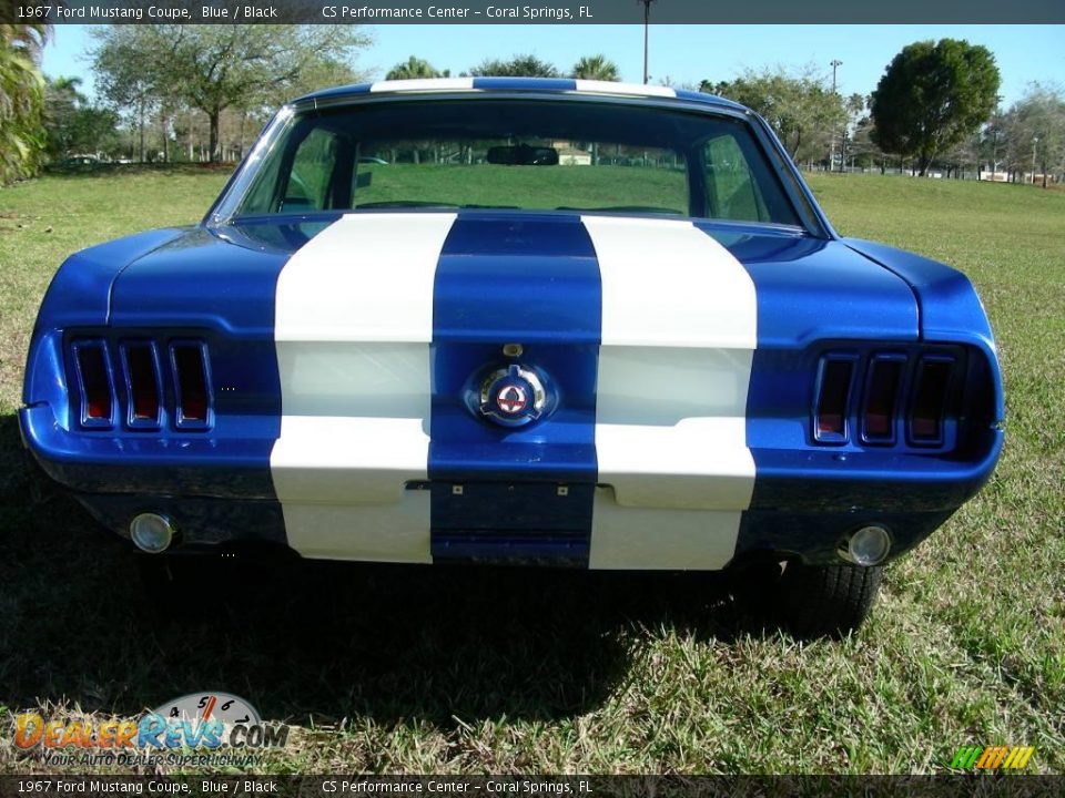 1967 Ford Mustang Coupe Blue / Black Photo #16
