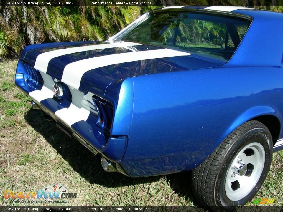 1967 Ford Mustang Coupe Blue / Black Photo #17