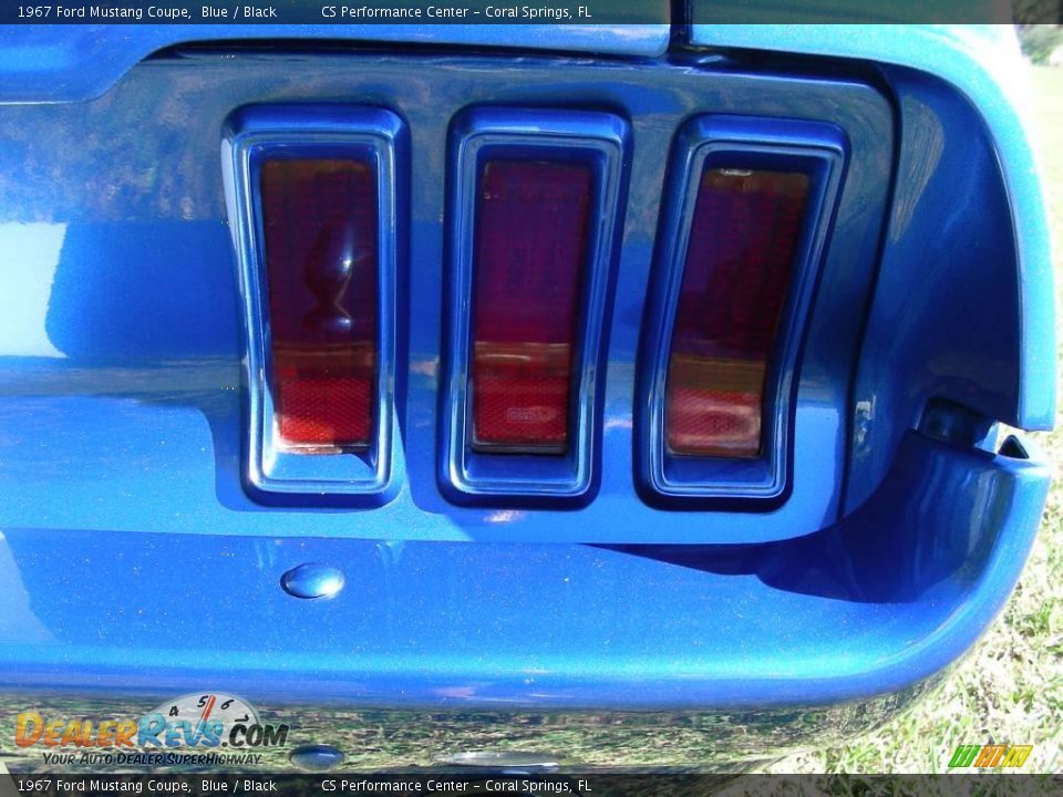 1967 Ford Mustang Coupe Blue / Black Photo #23