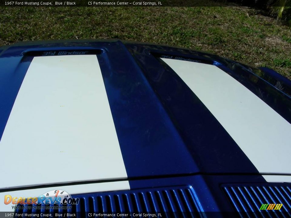 1967 Ford Mustang Coupe Blue / Black Photo #24