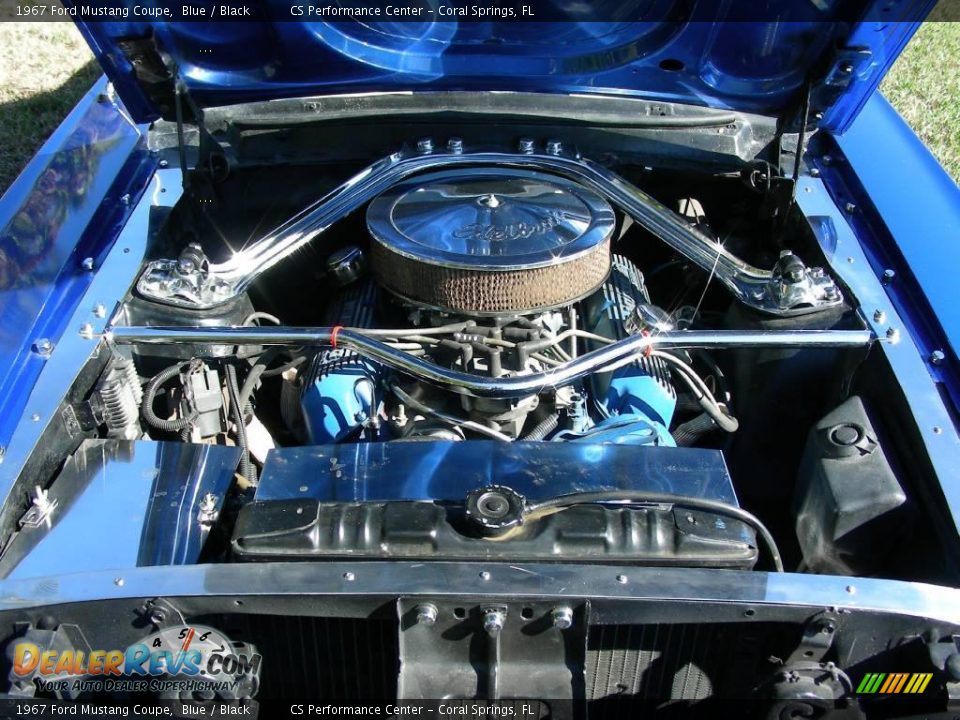 1967 Ford Mustang Coupe Blue / Black Photo #25