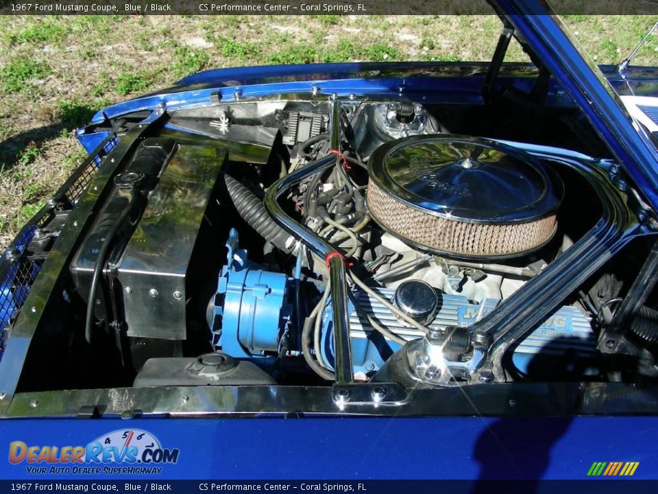 1967 Ford Mustang Coupe Blue / Black Photo #27