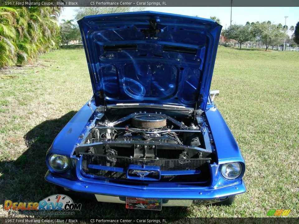 1967 Ford Mustang Coupe Blue / Black Photo #28