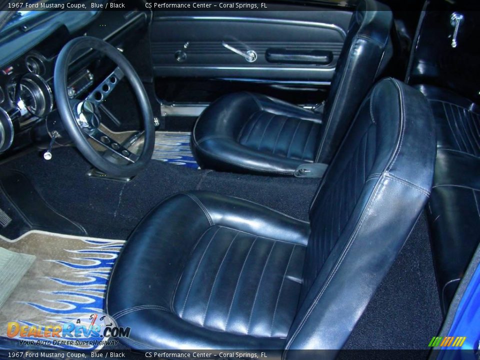 1967 Ford Mustang Coupe Blue / Black Photo #29