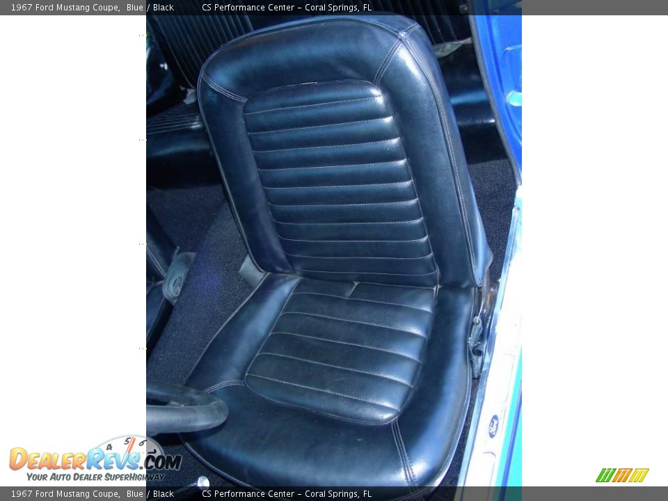 1967 Ford Mustang Coupe Blue / Black Photo #30