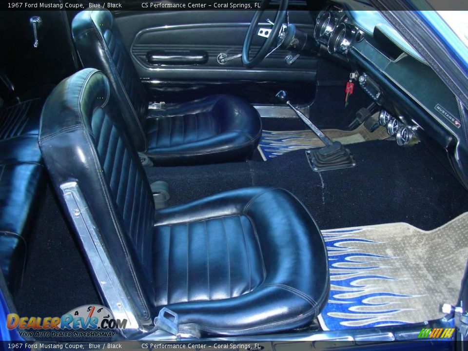 1967 Ford Mustang Coupe Blue / Black Photo #31