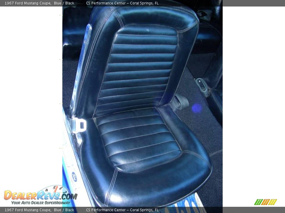 1967 Ford Mustang Coupe Blue / Black Photo #32