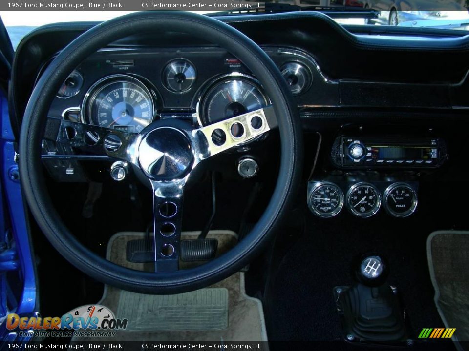 1967 Ford Mustang Coupe Blue / Black Photo #35