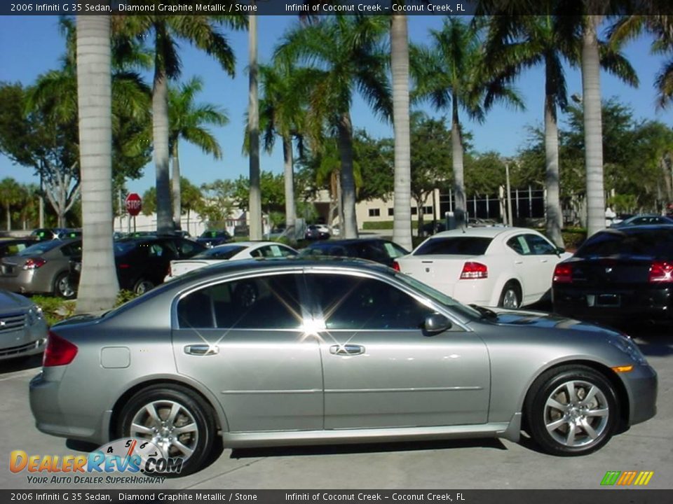2006 Infiniti G 35 Sedan Diamond Graphite Metallic / Stone Photo #2