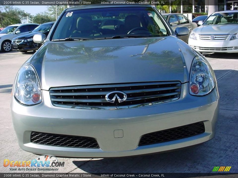 2006 Infiniti G 35 Sedan Diamond Graphite Metallic / Stone Photo #8