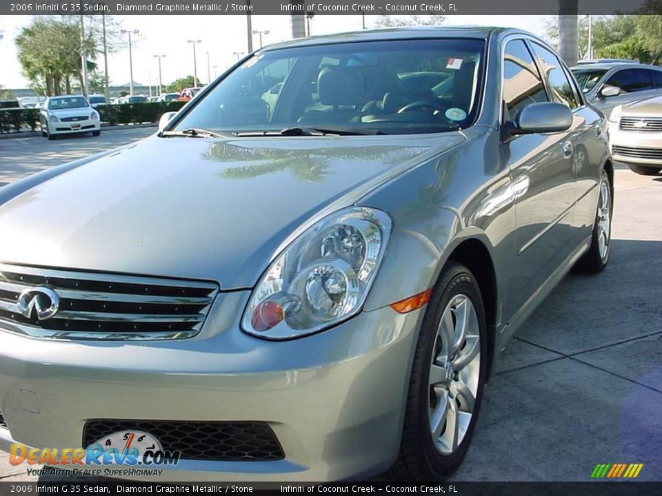 2006 Infiniti G 35 Sedan Diamond Graphite Metallic / Stone Photo #9