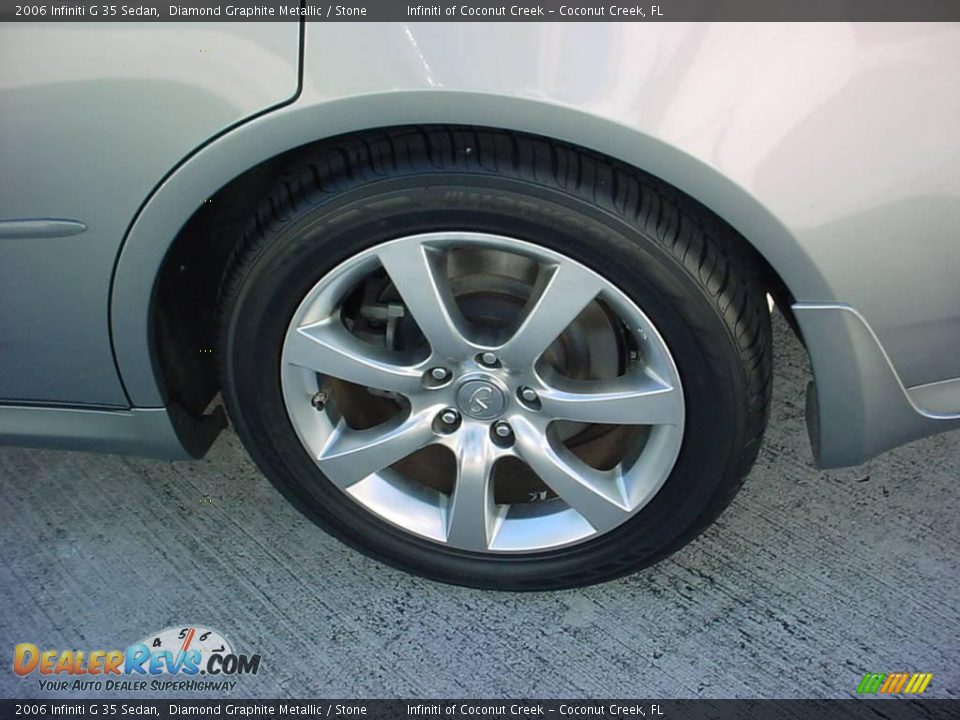 2006 Infiniti G 35 Sedan Diamond Graphite Metallic / Stone Photo #13
