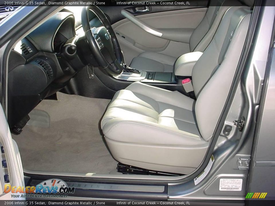 2006 Infiniti G 35 Sedan Diamond Graphite Metallic / Stone Photo #16