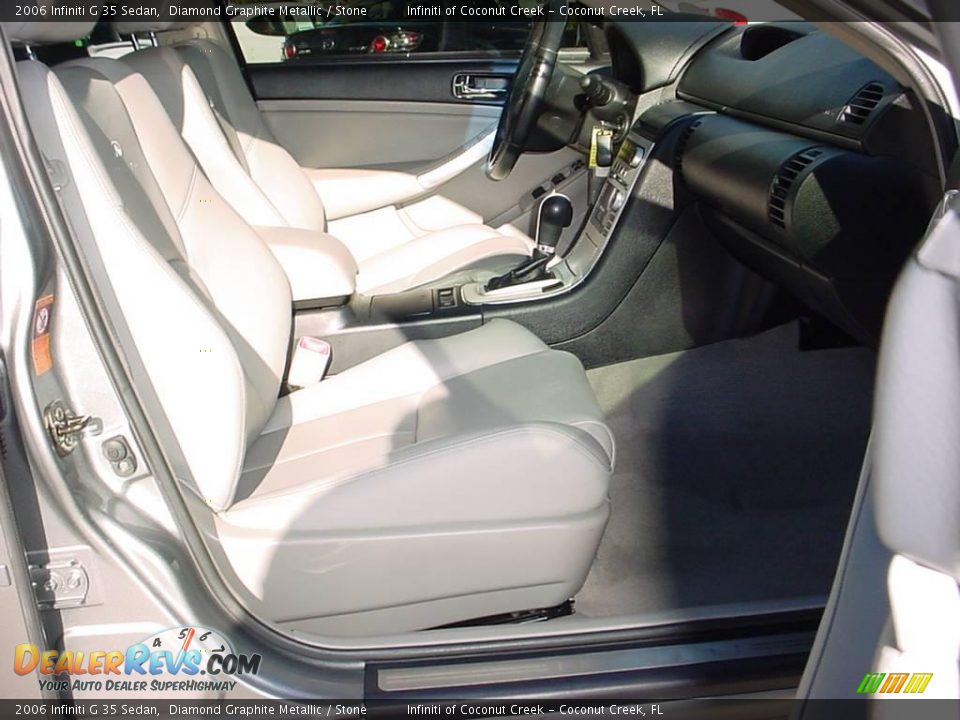 2006 Infiniti G 35 Sedan Diamond Graphite Metallic / Stone Photo #18