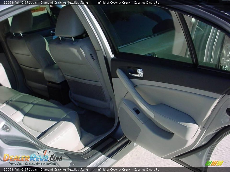 2006 Infiniti G 35 Sedan Diamond Graphite Metallic / Stone Photo #19