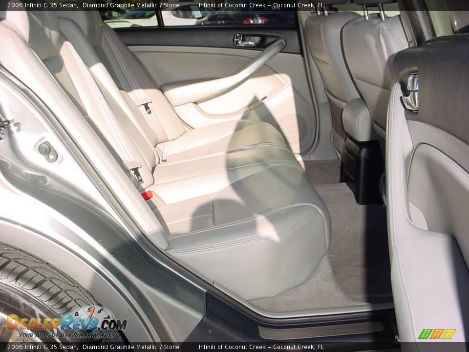 2006 Infiniti G 35 Sedan Diamond Graphite Metallic / Stone Photo #20