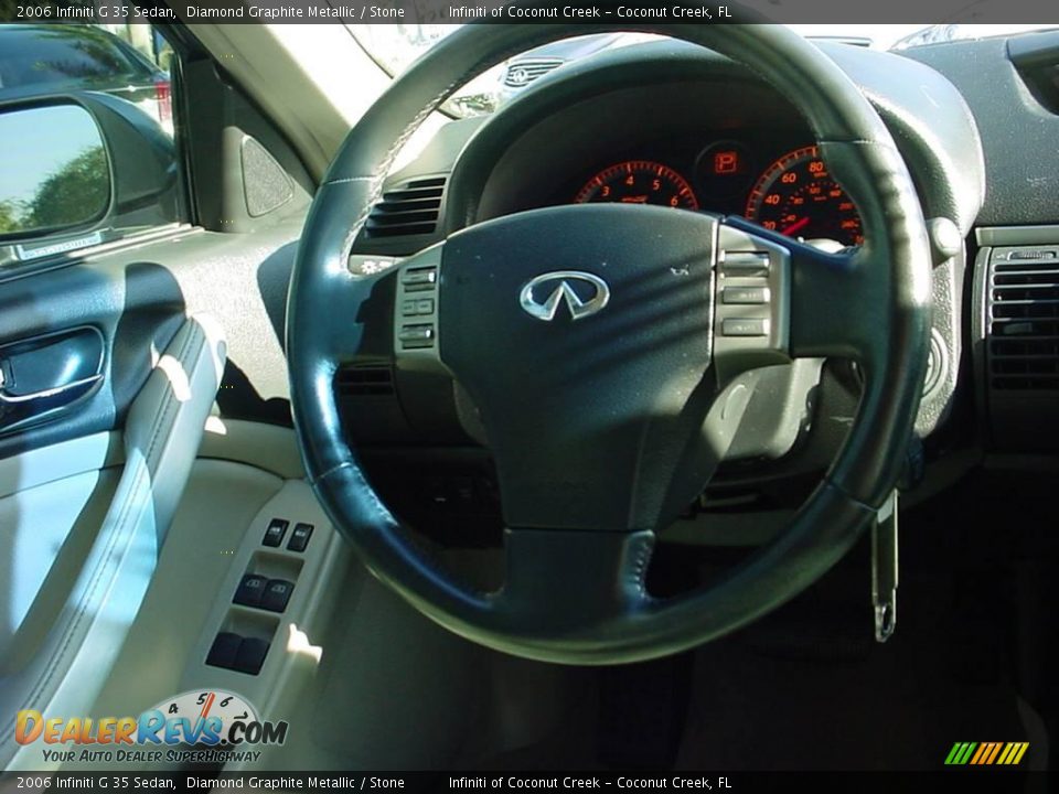 2006 Infiniti G 35 Sedan Diamond Graphite Metallic / Stone Photo #22