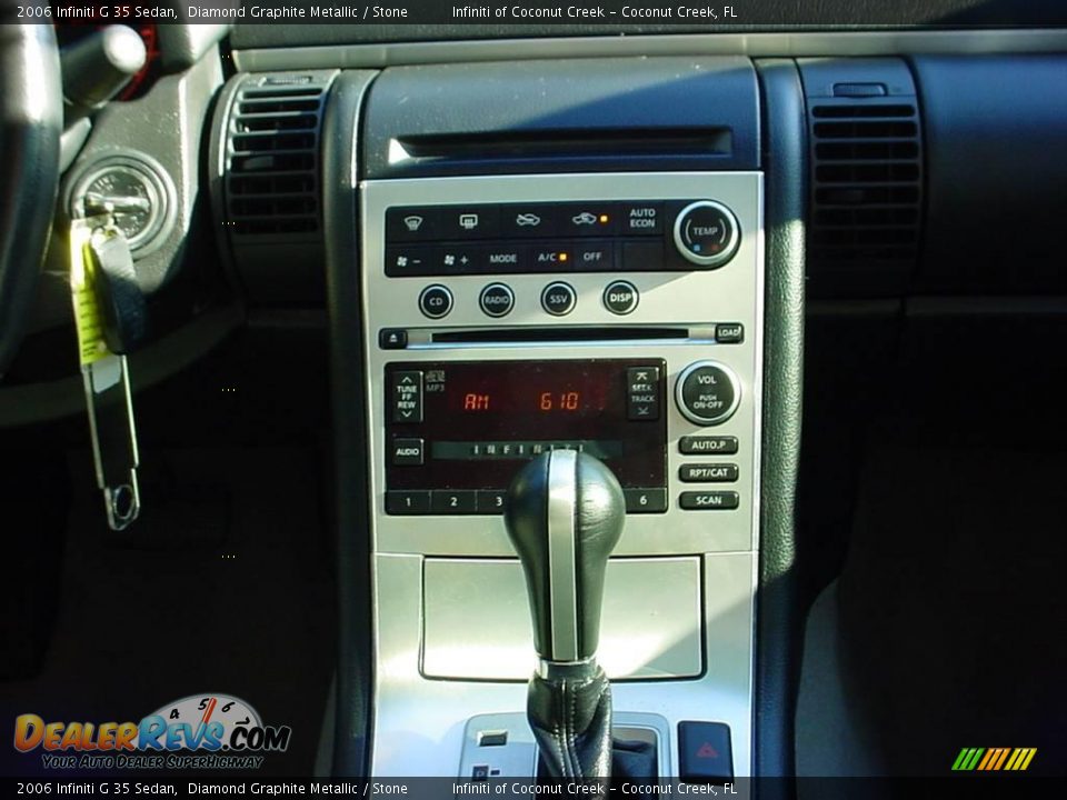 2006 Infiniti G 35 Sedan Diamond Graphite Metallic / Stone Photo #23