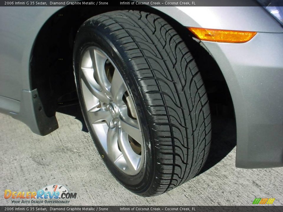 2006 Infiniti G 35 Sedan Diamond Graphite Metallic / Stone Photo #25