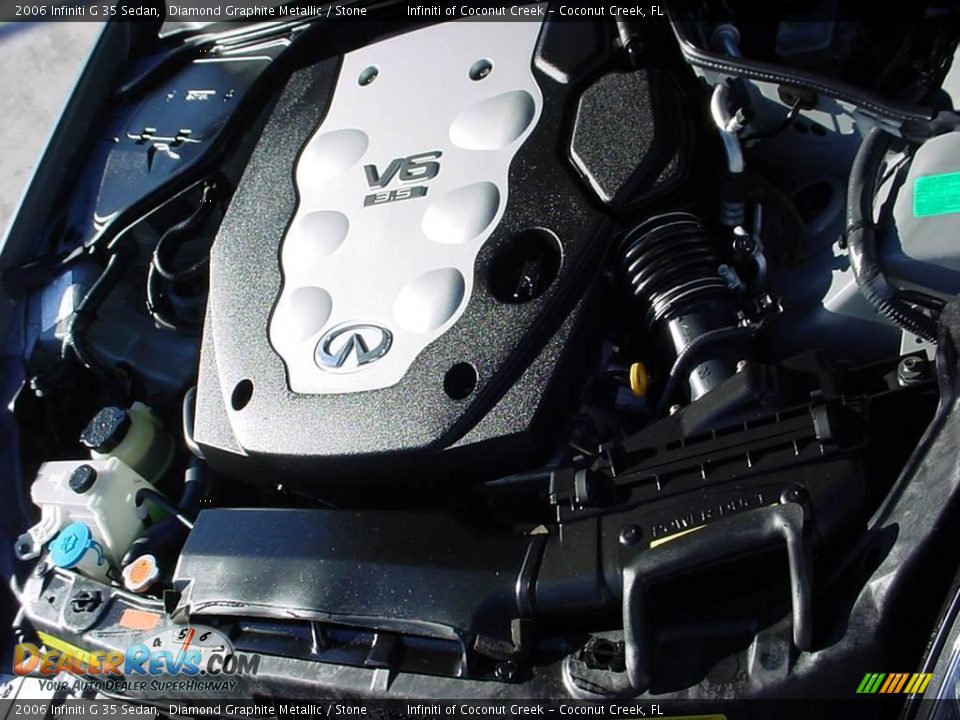 2006 Infiniti G 35 Sedan Diamond Graphite Metallic / Stone Photo #26