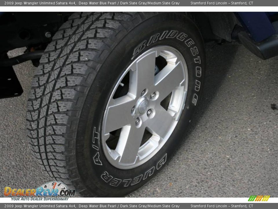 2009 Jeep Wrangler Unlimited Sahara 4x4 Deep Water Blue Pearl / Dark Slate Gray/Medium Slate Gray Photo #13