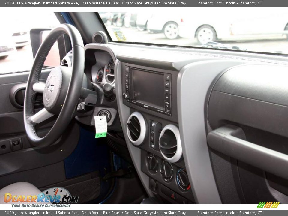 2009 Jeep Wrangler Unlimited Sahara 4x4 Deep Water Blue Pearl / Dark Slate Gray/Medium Slate Gray Photo #14
