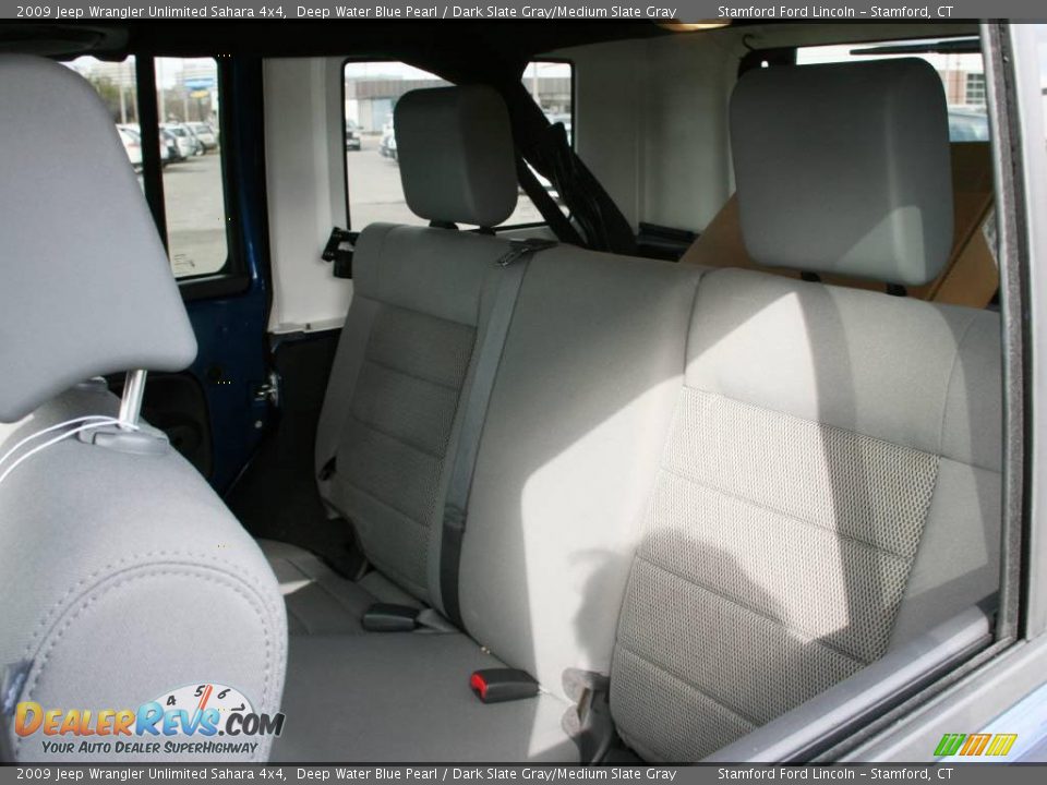 2009 Jeep Wrangler Unlimited Sahara 4x4 Deep Water Blue Pearl / Dark Slate Gray/Medium Slate Gray Photo #15