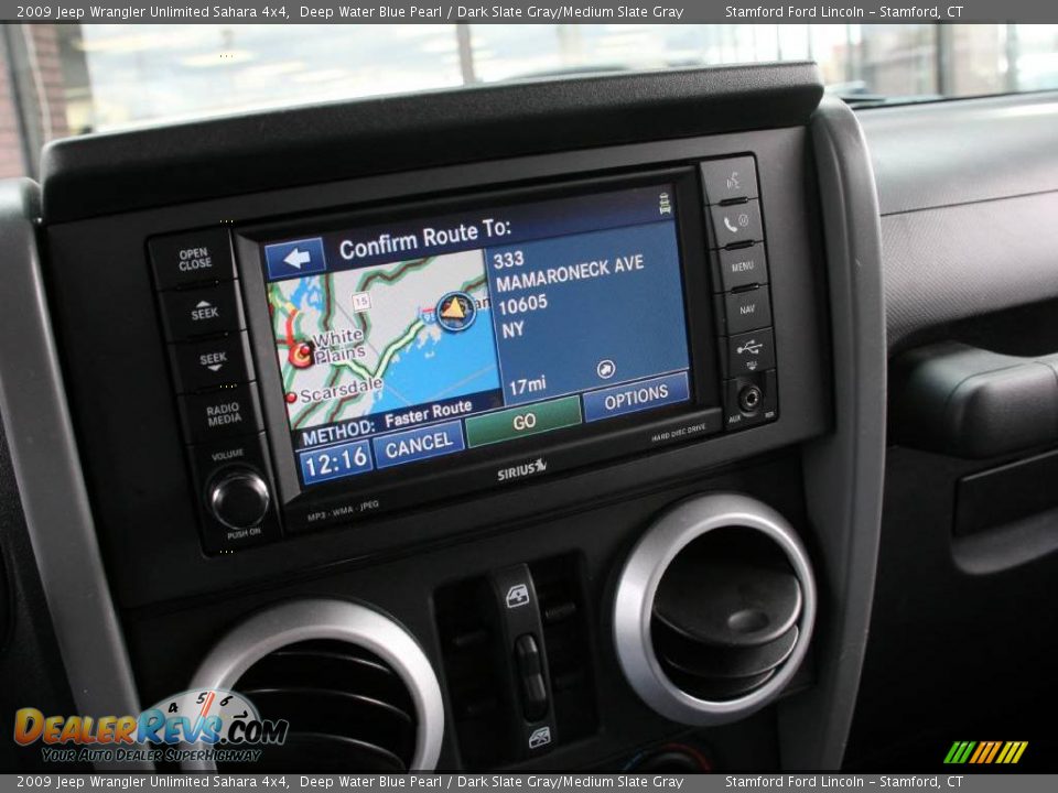 2009 Jeep Wrangler Unlimited Sahara 4x4 Deep Water Blue Pearl / Dark Slate Gray/Medium Slate Gray Photo #16