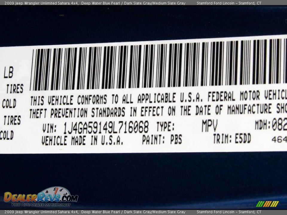 2009 Jeep Wrangler Unlimited Sahara 4x4 Deep Water Blue Pearl / Dark Slate Gray/Medium Slate Gray Photo #18