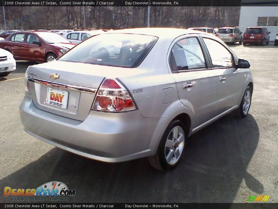 2008 Chevrolet Aveo LT Sedan Cosmic Silver Metallic / Charcoal Photo #3
