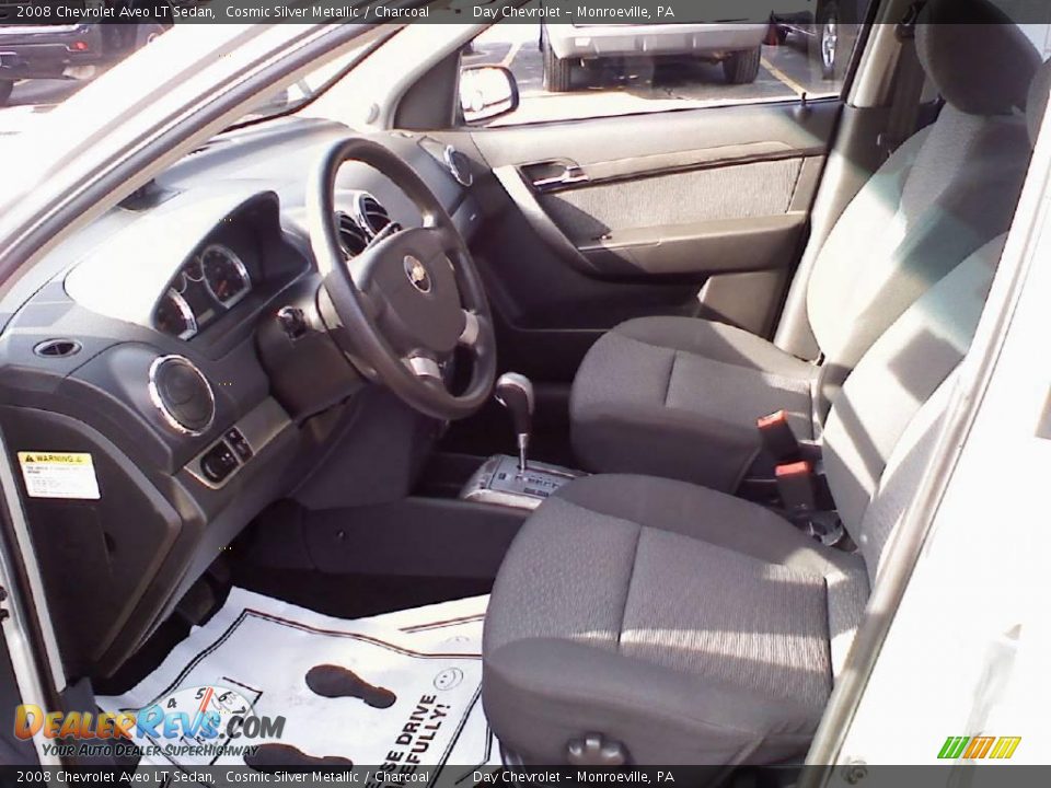 2008 Chevrolet Aveo LT Sedan Cosmic Silver Metallic / Charcoal Photo #5
