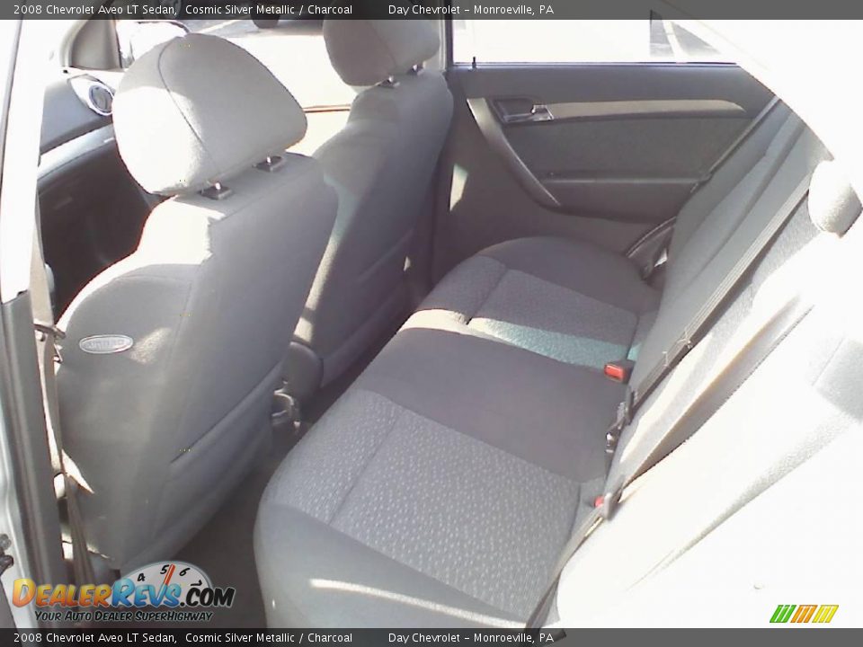 2008 Chevrolet Aveo LT Sedan Cosmic Silver Metallic / Charcoal Photo #6
