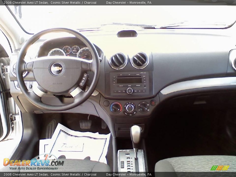 2008 Chevrolet Aveo LT Sedan Cosmic Silver Metallic / Charcoal Photo #7