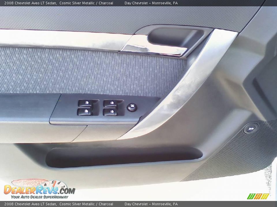2008 Chevrolet Aveo LT Sedan Cosmic Silver Metallic / Charcoal Photo #8
