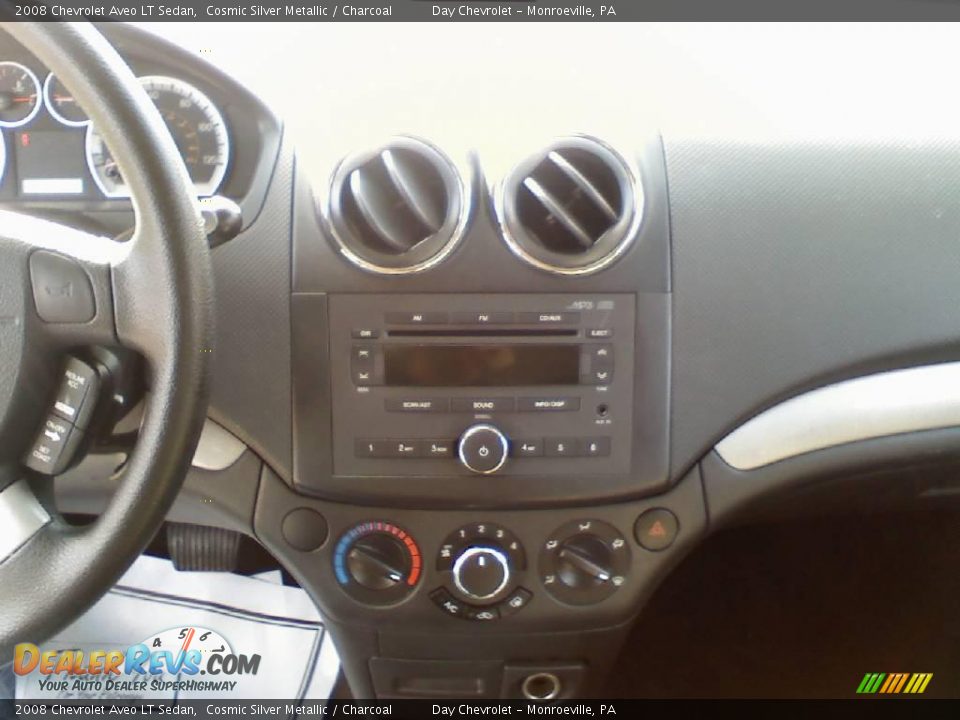 2008 Chevrolet Aveo LT Sedan Cosmic Silver Metallic / Charcoal Photo #10
