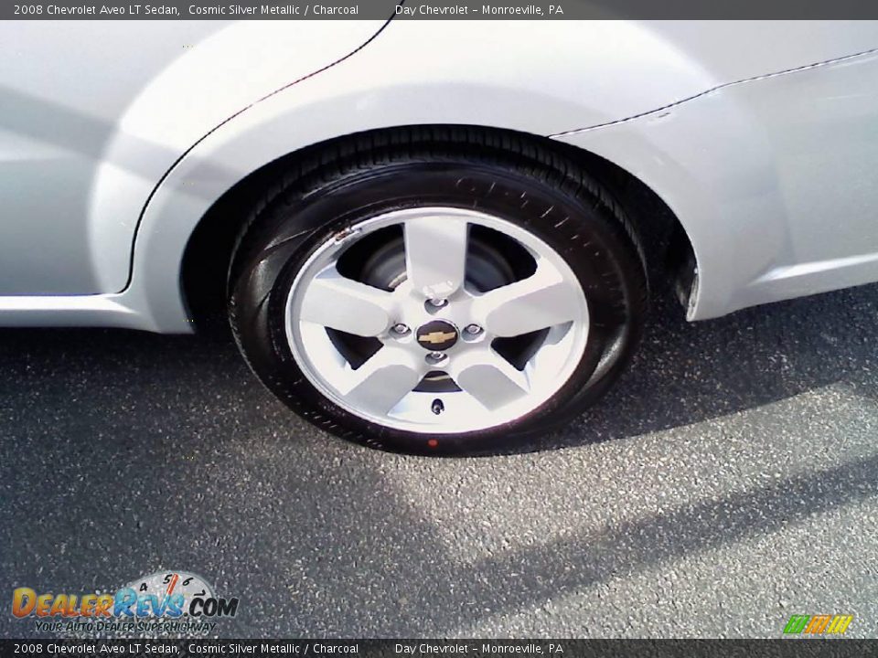 2008 Chevrolet Aveo LT Sedan Cosmic Silver Metallic / Charcoal Photo #12