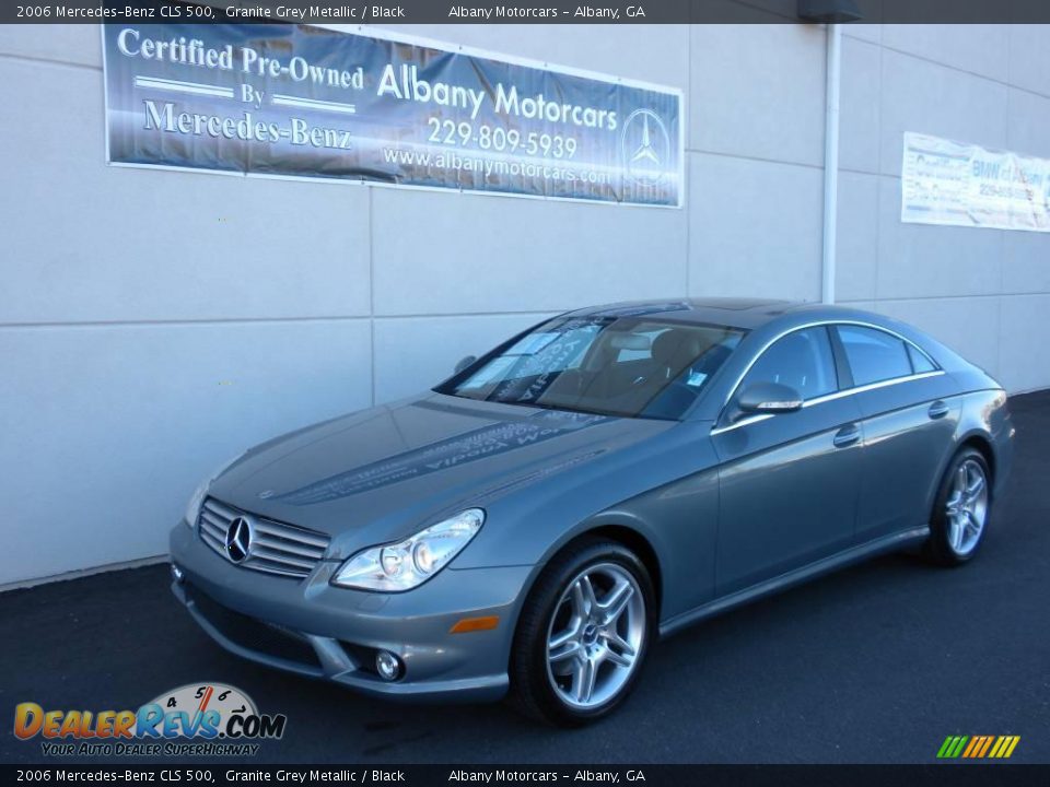 2006 Mercedes-Benz CLS 500 Granite Grey Metallic / Black Photo #2